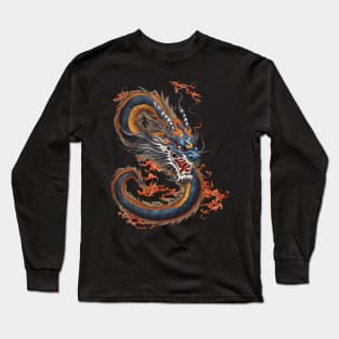 Fire Breathing Dragon Long Sleeve T-Shirt